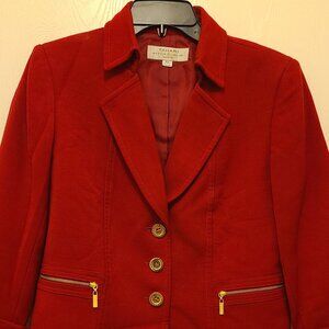 Women’s Red Tahari Arthur S. Levine Blazer